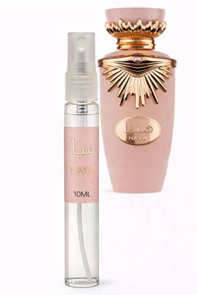 lattafa Haya – Eau de Parfum for Women 10 ml, Elegant Floral Aroma