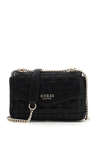 Guess Sandy Dönüştürülebilir Çapraz Askılı Kapaklı Kadın Siyah El Çantası HWW...