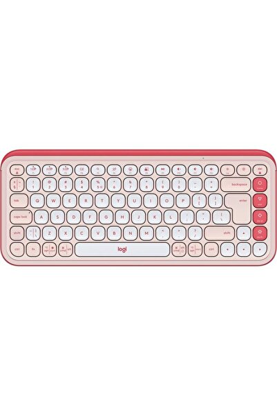 logitech Tastatură wireless Pop Icon, Bluetooth, roz
