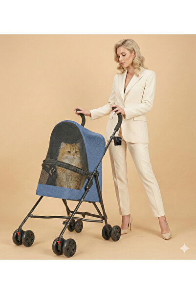 Tasma Market Pratik Katlanabilir Kedi Köpek Taşıma Arabası - Ultra Hafif 3.8 ...