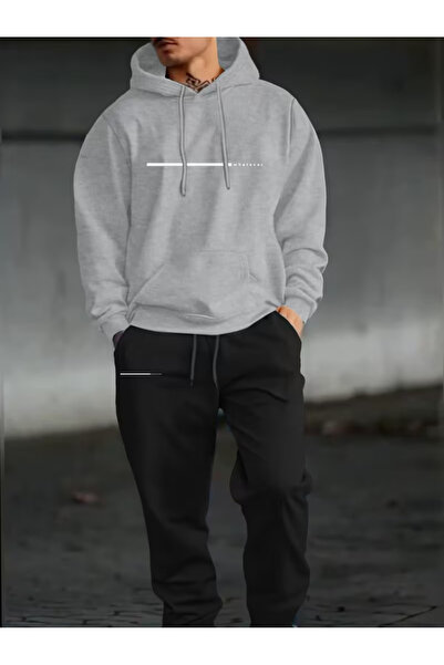 CLASSY.MODA Calle 00 Urban Street Style 3 Threaded Rastered Sweatpants Set