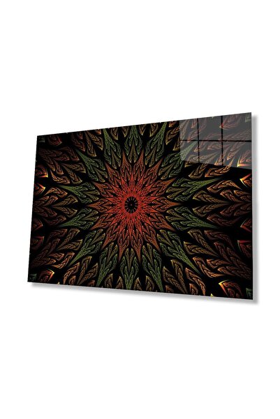 idealizbiz Abstract Illustration Glass Painting 4mm Durable Tempered Glass, A...