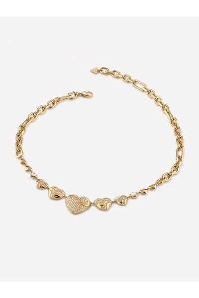 Guess 18" Multi Crystal Hearts Nk