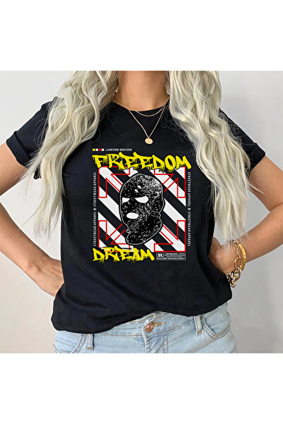 Kartier Tricou Dama Negru Freedom Dream