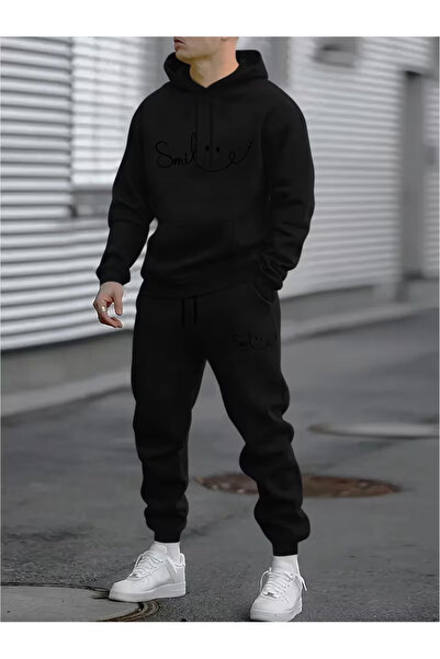 CLASSY.MODA طقم هودي وبنطلون Calle 00 Deluxe Edition 3 من قماش الشيروندالو