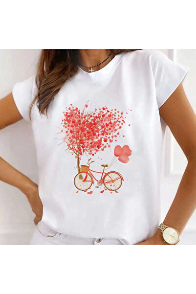 Kartier Tricou Dama Alb Spring Love