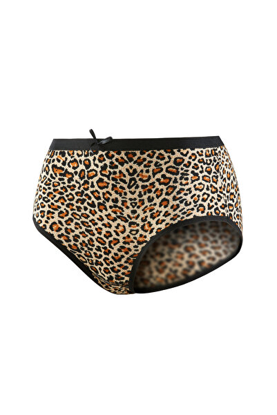 YILDIZ Leopard High Waist Lycra Bato Women's Panties Pack of 6