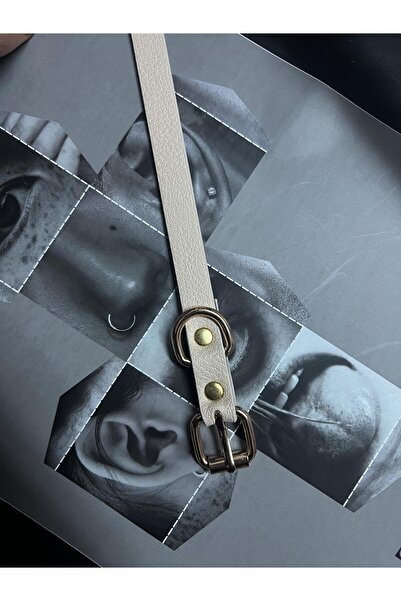 Luminos Butik Beige Thin Women's Belt with Square Buckle, Women's Belt, Shirt...