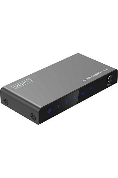 Digitus 4K HDMI Splitter, 1x2 (black, with downscaler)