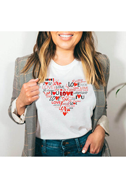 Kartier Tricou Dama Alb Love Heart