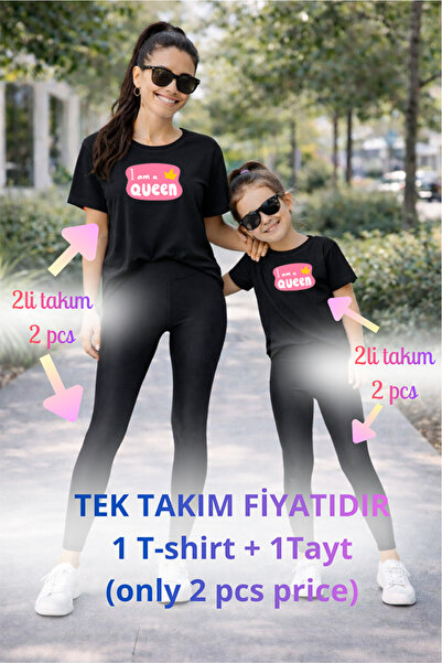 genosha طقم تي شيرت وبنطلون ضيق من Mother Daughter Mama Min Recovery، سعر فرد...