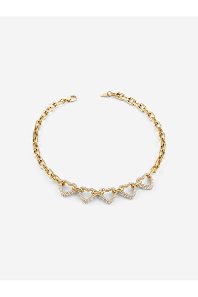 Guess قلوب مرصعة متعددة الألوان مقاس 16-18 بوصة