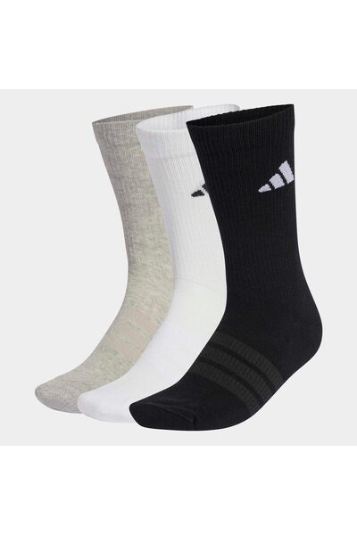 adidas Αθλητικά ενδύματα με αντικραδασμική προστασία, Μαύρες κάλτσες 3 τεμαχίων