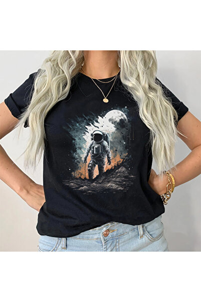 Kartier Tricou Dama Negru Lost Earth