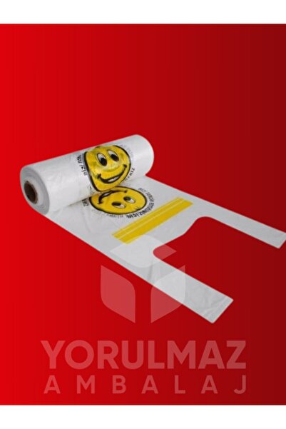 yorulmaz ambalaj حقيبة رول كبيرة الحجم بتصميم الوجه المبتسم |   متين، متعدد ا...