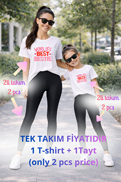 genosha Mother Daughter Mama Min Toparlayıcı Tayt T-Shirt Combination Single ...