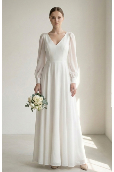 Kalia Atelier Chiffon wedding dress