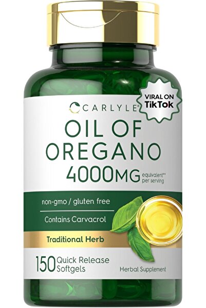Carlyle Oregano Oil Supplement | 150 Softgel Capsules | Contains Carvacrol | ...