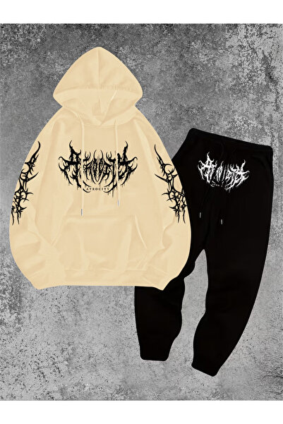 bellanova Sila Trend Ultra Warm 3 Threaded Yarn Unisex Hoodie Set