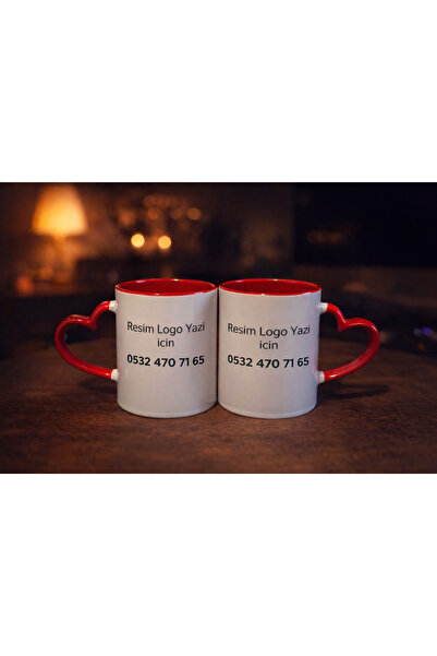 KSR 14 Şubat Sevgililere Özel 2 li Özel Baskılı Kupa