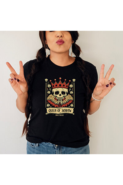 Kartier Tricou Dama Negru Queen