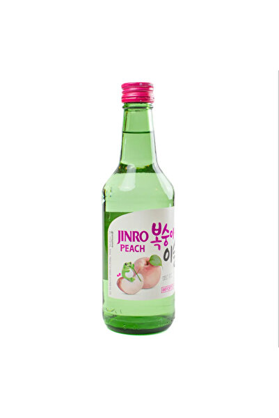 Alta Marca Jinro Peach Soju 360ml - Korean Spirit with Natural Peach Flavor (...