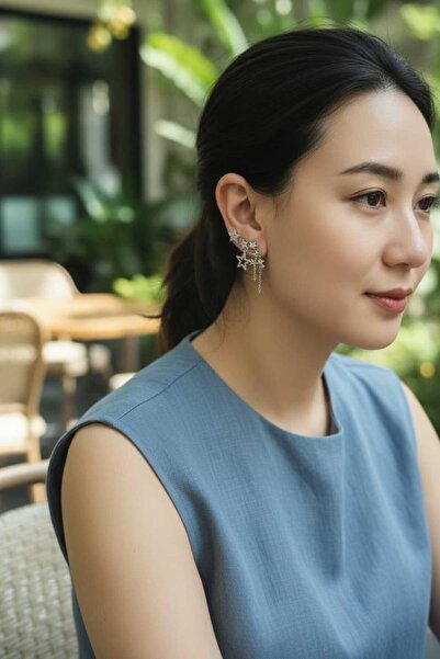 Aware Time 3-Piece Zircon Stone Brass Earrings