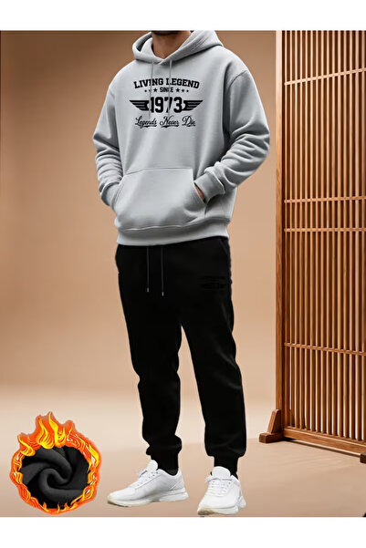 bellanova Sila Trend Ultra Warm 3 Threaded Yarn Unisex Hoodie Set