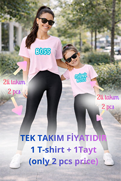 genosha طقم تي شيرت وبنطلون ضيق من Mother Daughter Mama Min Recovery، سعر فرد...