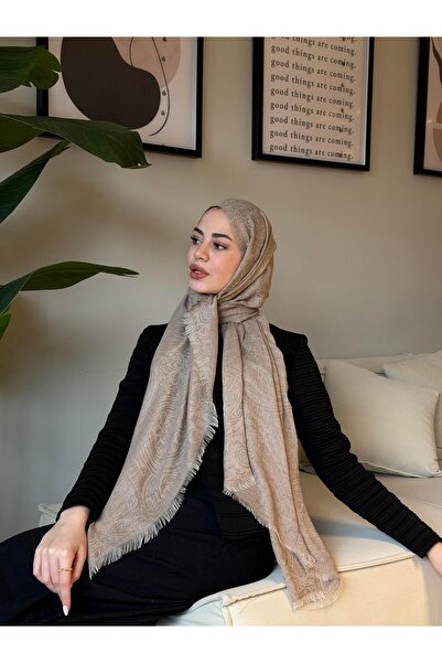 diorel Valeria Yün İpek Şal-Vizon