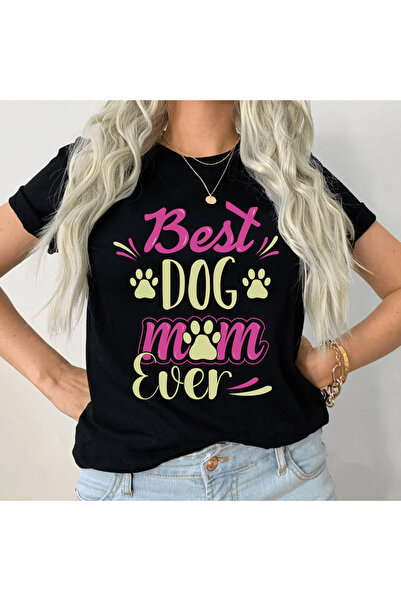 Kartier Tricou Dama Negru Best Dog Mom Ever