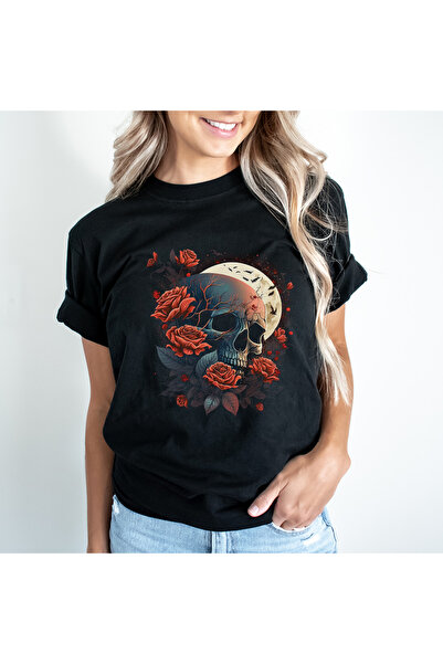 Kartier Tricou Dama Negru Red Midnight