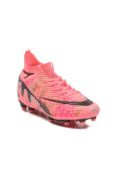 LALİGA Unisex Crampon Football Shoes with Pink and Black Socks