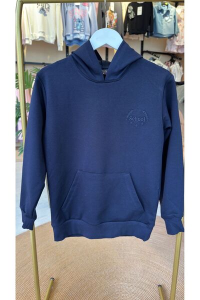 Erkek Çocuk Sweatshirt Kapüşonlu 2 İplik
