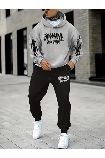 CLASSY.MODA سلسلة ملابس هودي كبيرة الحجم من كالي 00 بريميوم بثلاثة خيوط وتطريز