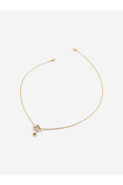 Guess 16-18" pave hearts necklace