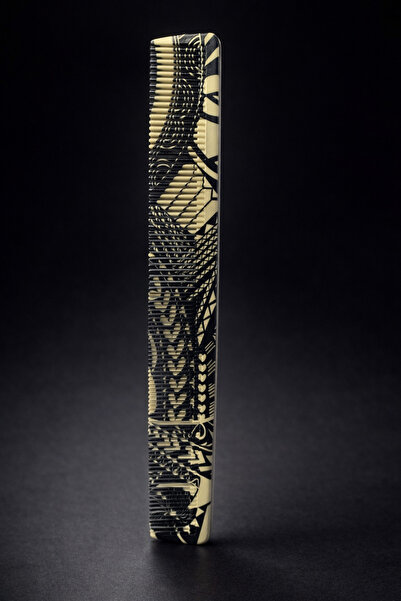 OEM Επαγγελματική χτένα για κούρεμα και styling μαλλιών – γεωμετρικό σχέδιο, ...