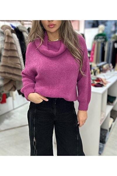 Brielle Alpaca Sweater Fuchsia 1052