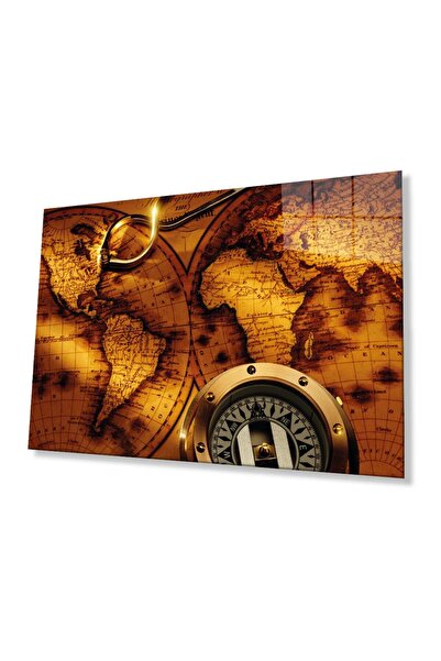 idealizbiz Hartă Mondială Eksi, 4mm, Sticlă Durabilă pentru Tabeluri, Sticlă ...