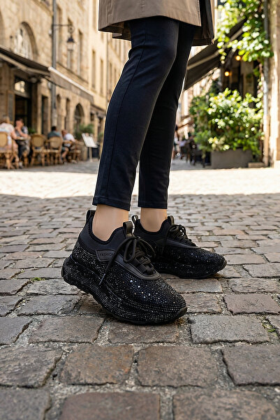 TW Tonny White نيويورك 105 حذاء رياضي مرصع بالأحجار