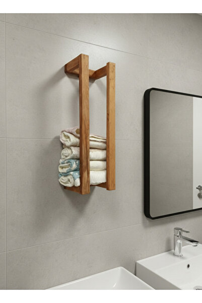 Emintarz Masif Ahşap Duvar Tipi Banyo Mobilyası – Havluluk