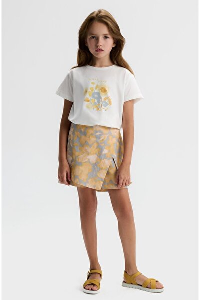 nk kids LİMİ kız çocuk yumuşak esnek yapılı t-shirt şort etek takım