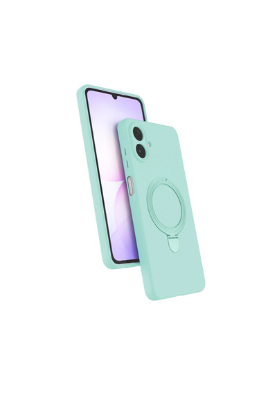 eco port غطاء سامسونج جالاكسي A07 4G ريجال مع حامل ماج سيف - أخضر مائي