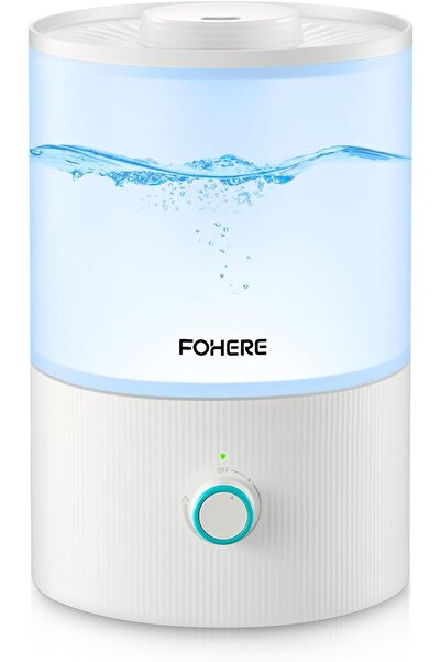 FOHERE Bedroom Humidifier, 3.2 L Quiet Baby Humidifier with Top Fill, 28 Hour...