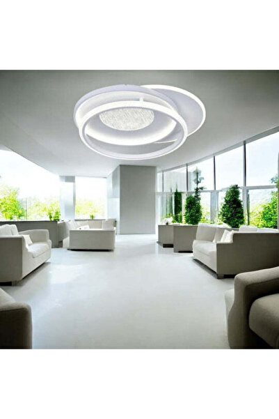 Jiju Lustra LED NOLTO Circle 3 Functii Echivalent 900W Telecomanda