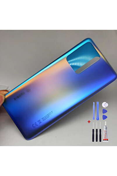 Yedcom Xiaomi Mi 11T Pro Mavi Arka Kapak Arka Cam Pil Kapağı Tamir Setli