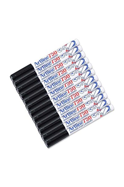 artline 12-Piece Laundry Marker Black