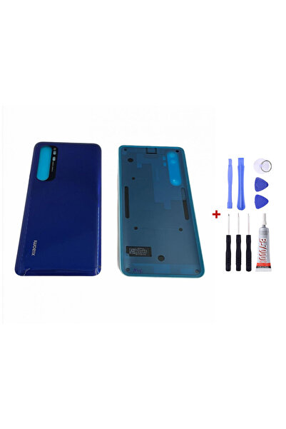Yedcom Xiaomi Mi Note 10 Lite Mavi Arka Kapak Arka Cam Pil Kapağı Tamir Setli