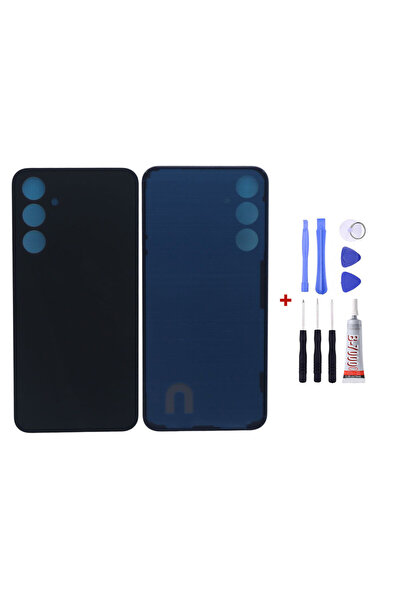 Yedcom Samsung A54 Siyah Uyumlu Arka Kapak Arka Cam Pil Kapağı Tamir Setli