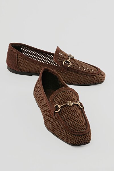 Mubiano Tricotaje de damă, cu cataramă, casual, maro